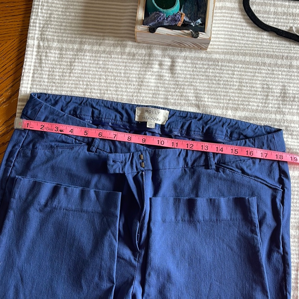 Navy blue trousers